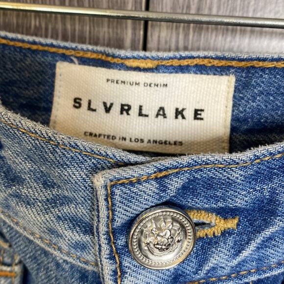 SLVRLAKE Savior Cropped Raw Hem Jeans - Picture 3 of 6